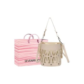 SEVENMOONS PU Bucket Bags Crossbody Bag, Shoulder Bag Regular Women's Multicolor