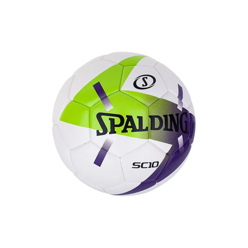 SPALDING SC10 Series Size 5 Soccer PU Seamless Thermal bonding Unisex White Green Blue-1