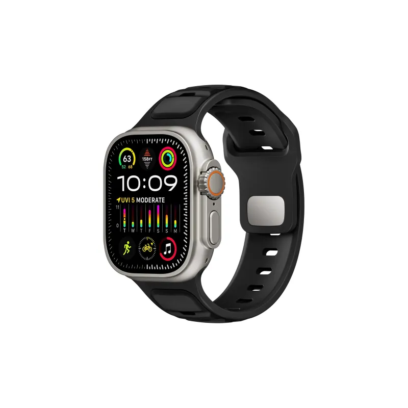KVZUVUU Apple Compatibility Watch Band Silicone Material-0