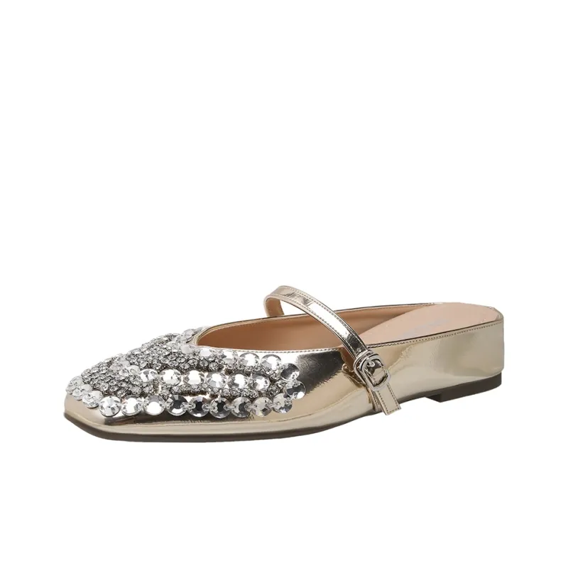 Lan Miao Abrasion Resistant Slip Resistant Closed Toe Slippers Women's-5