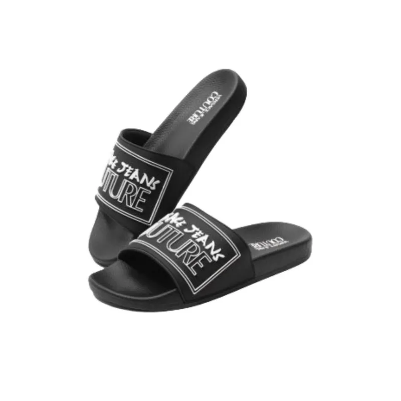 VERSACE JEANS COUTURE Slide Slippers Men's Black-2
