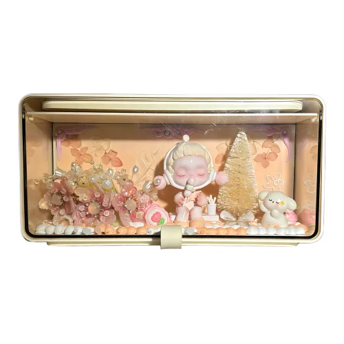 [Modified Doll] POP MART Skullpanda Temperature Collection, Little Delights, Flower Language Dream Hang Tag Box 11.8cm