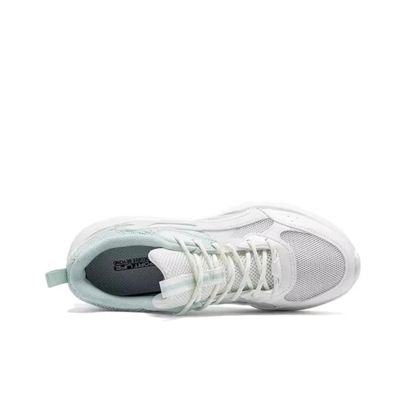 361° Life Collection Anti Slip Wear Resistant Low Top Casual Running Shoes Women's White Green-3