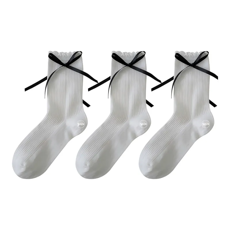 SOIE Mid Calf Socks Women's Combo Set-5