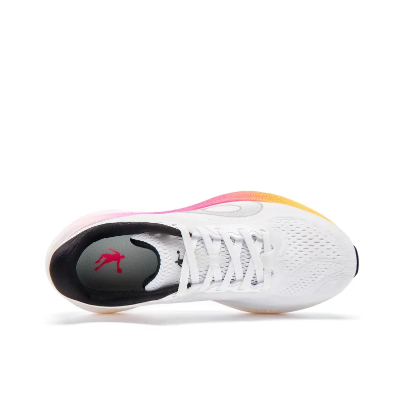 QIAODAN Navigation 600 Anti Slip Wear Resistant Low Top Casual Running Shoes Women's White Black-3