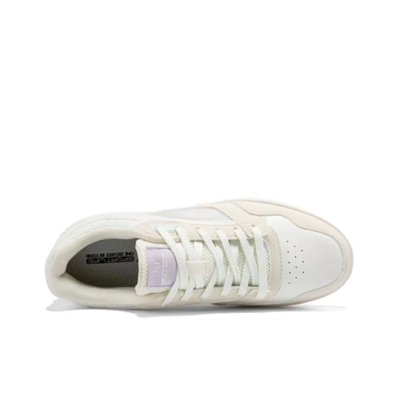 361° Slip Resistant Balance Low Top Skateboard Shoes Women's White Pink-4