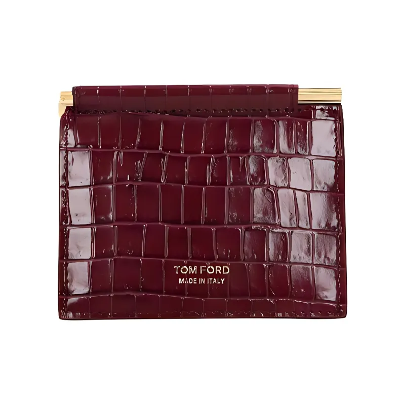 TOM FORD Leather Wallet Men's Red-0