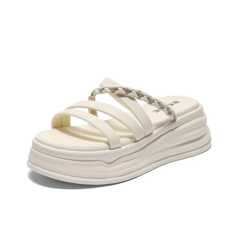 BELLE PU Polyurethane Abrasion Resistant Slide Slippers Women's-1