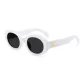Textured White/Black Gray Lens