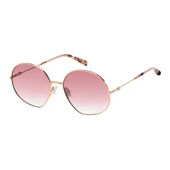 MaxMara Metal Irregular Shape Sunglasses Women's Gold
