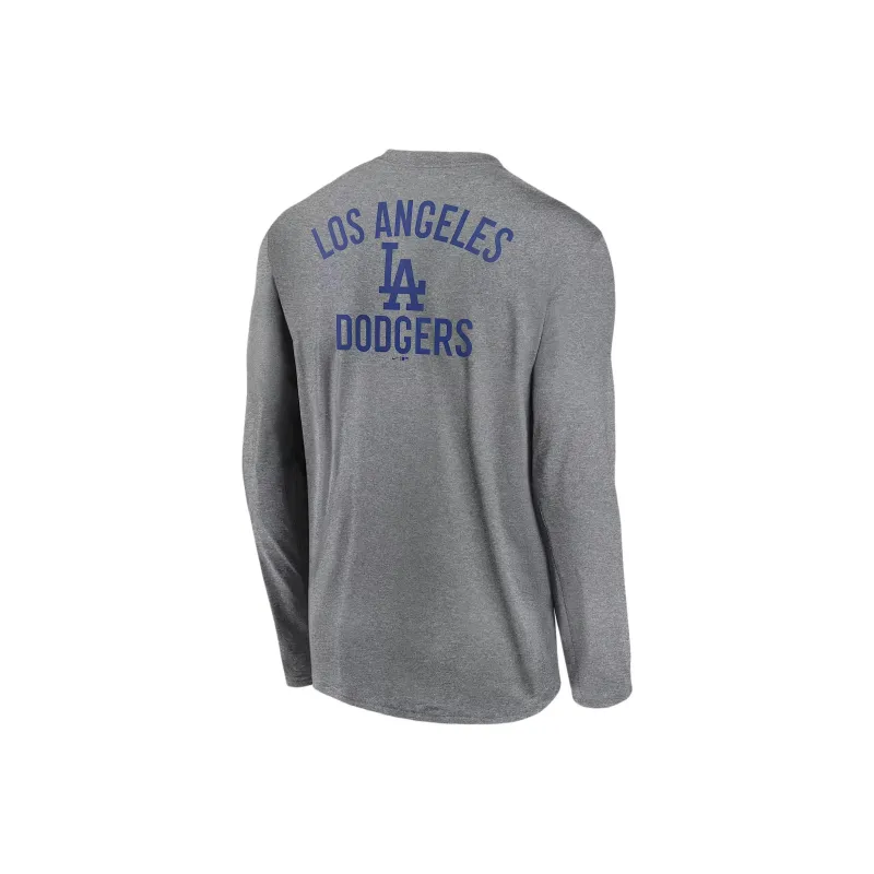 Nike Los Angeles Dodgers 2 Hit Legend Men's Nike Dri FIT Mlb Long Sleeve T Shirt-1