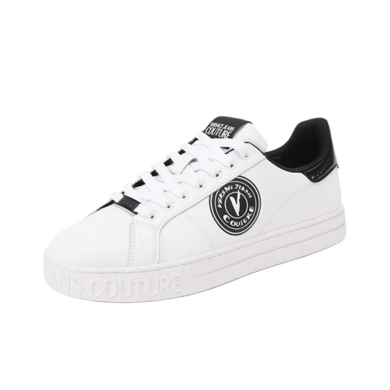 VERSACE JEANS COUTURE Court 88 Low Top Skateboard Shoes Men's White-2