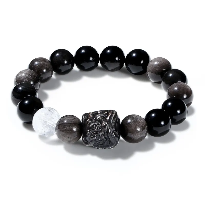 CMFY Obsidian Jade Bracelets Unisex-0