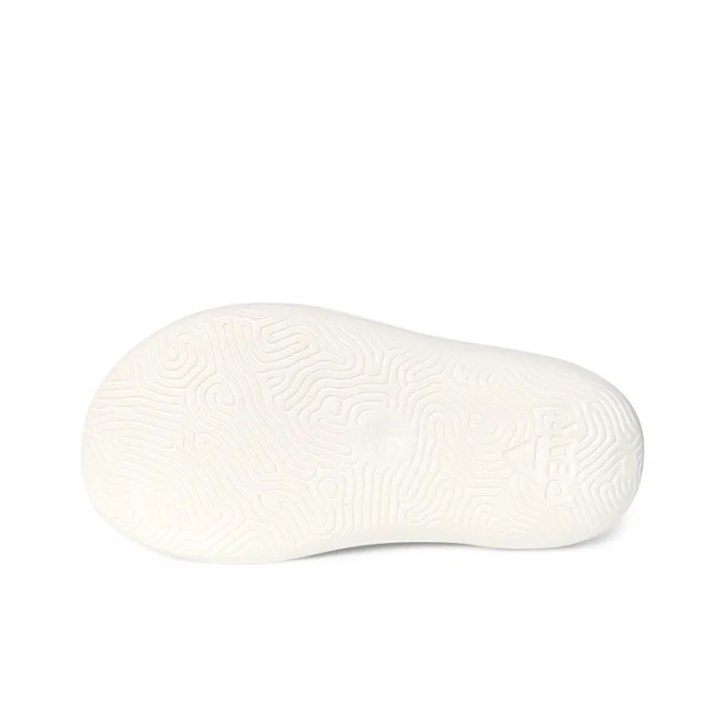 PEAK Very Small Fat Drag EVA Quiet Slip Resistant Abrasion Resistant Slide Slippers Unisex Super Light White Yellow-4