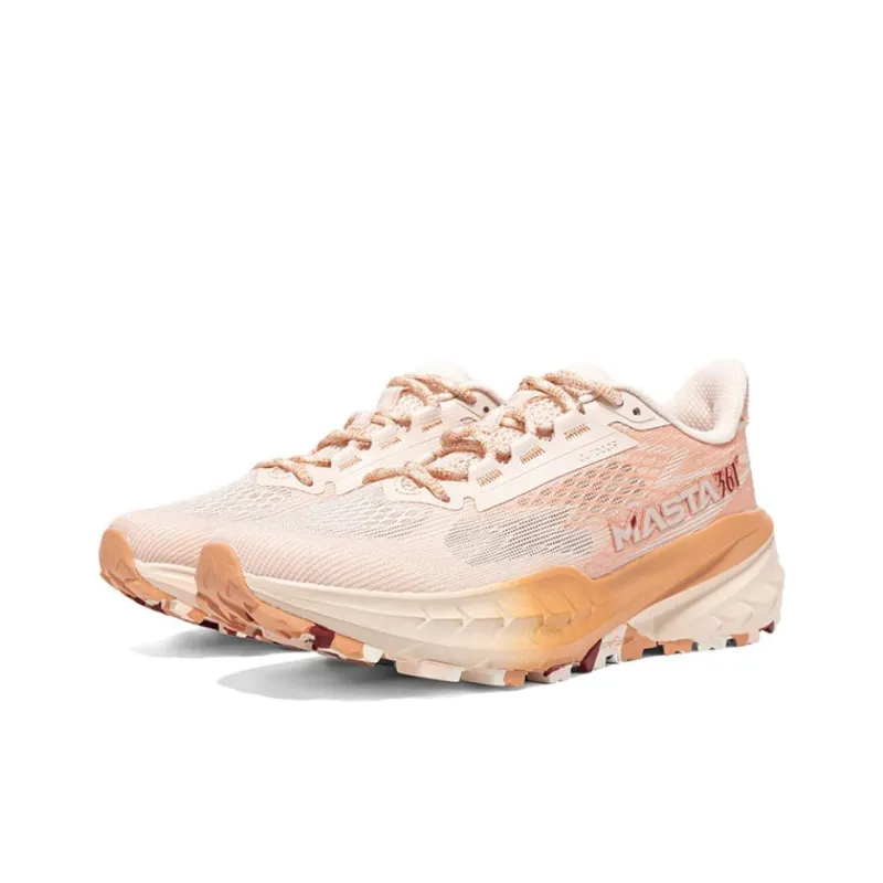 361° Anti Slip Wear Resistant Low Top Trail Running Racing Running Shoes Women's Pink-3