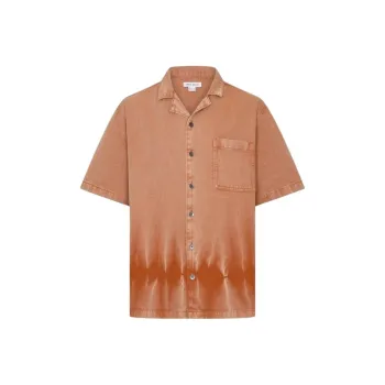 URBAN REVIVO Shirts Men Khaki Brown