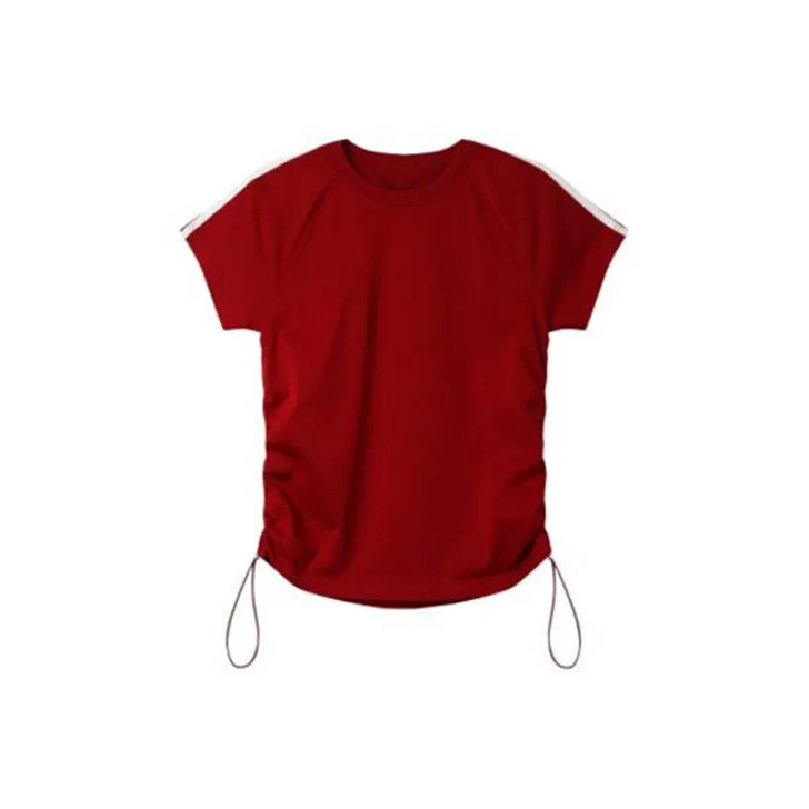 LUYOUYE T Shirts Women's Burgundy-0