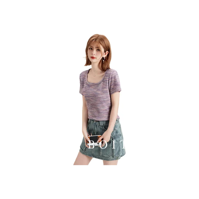 FAWENXIANGZI Regular T Shirt Women's-0