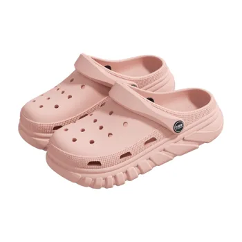 Stay At Home Flat Waterproof Slip Resistant Easy Comfortable Home Outerwear Beach Bag Head Clogs
