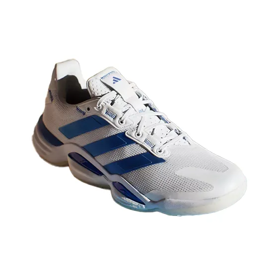 Adidas STABIL 16 Anti Slip Wear Resistant Low Top Training Shoes Men's White Blue-2
