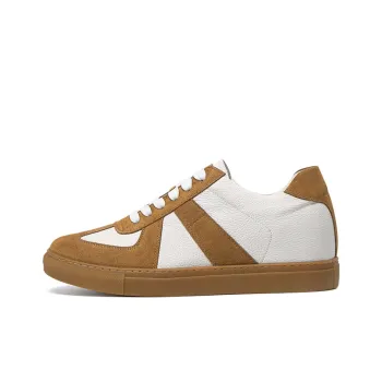 He Jinchang Anti Slip Wear Resistant Low Top Skateboard Shoes Men's Warm Brown