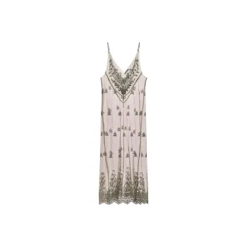 ZARA Slip Dresses Women's Dark Taupe
