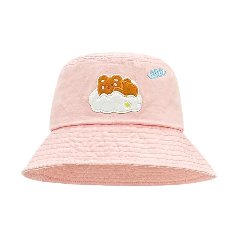 PLAN IN Cotton Bucket Hats Unisex-7