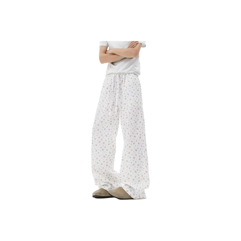 SOCKKEY Casual Pants Unisex White-0