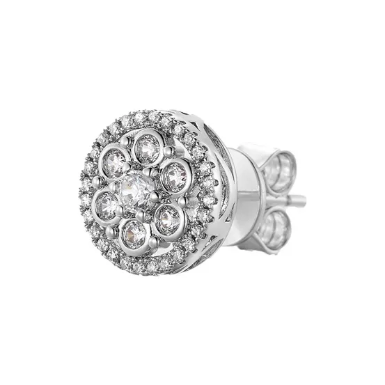 ICEGIANT 925 Sterling Silver Stud Earrings Unisex-0