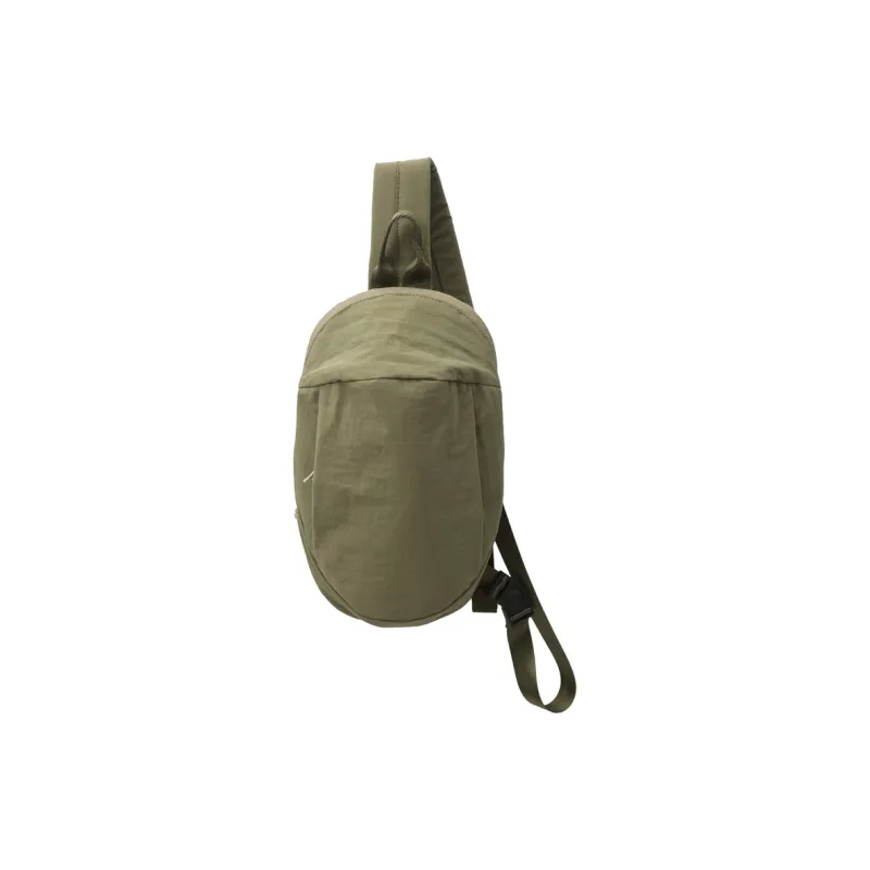 OUZIHUANG Nylon Sling Bag Unisex Black/Light Gray/Dark Khaki/Green-7