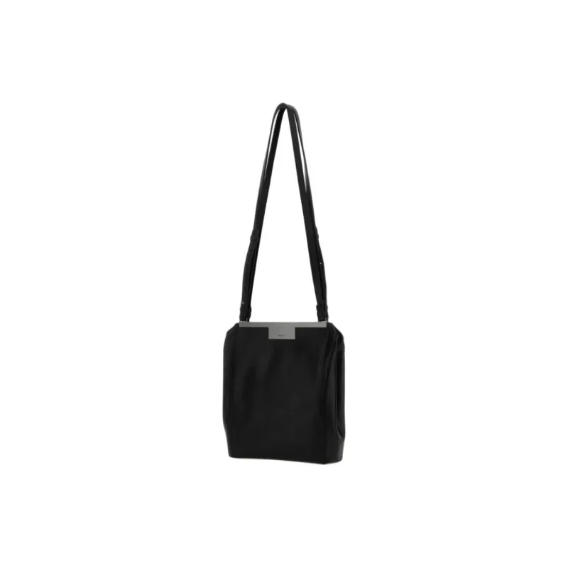 MaxMara Leather Crossbody Bag, Shoulder Bag Women's Black-1