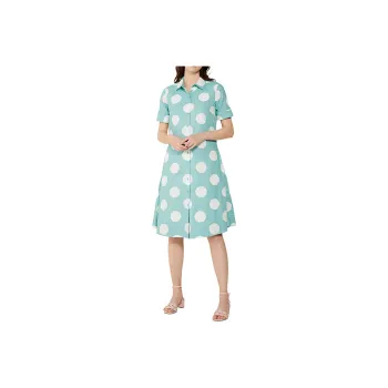 Kate Spade SS24 Short Sleeved Dress Women's Wild Sage