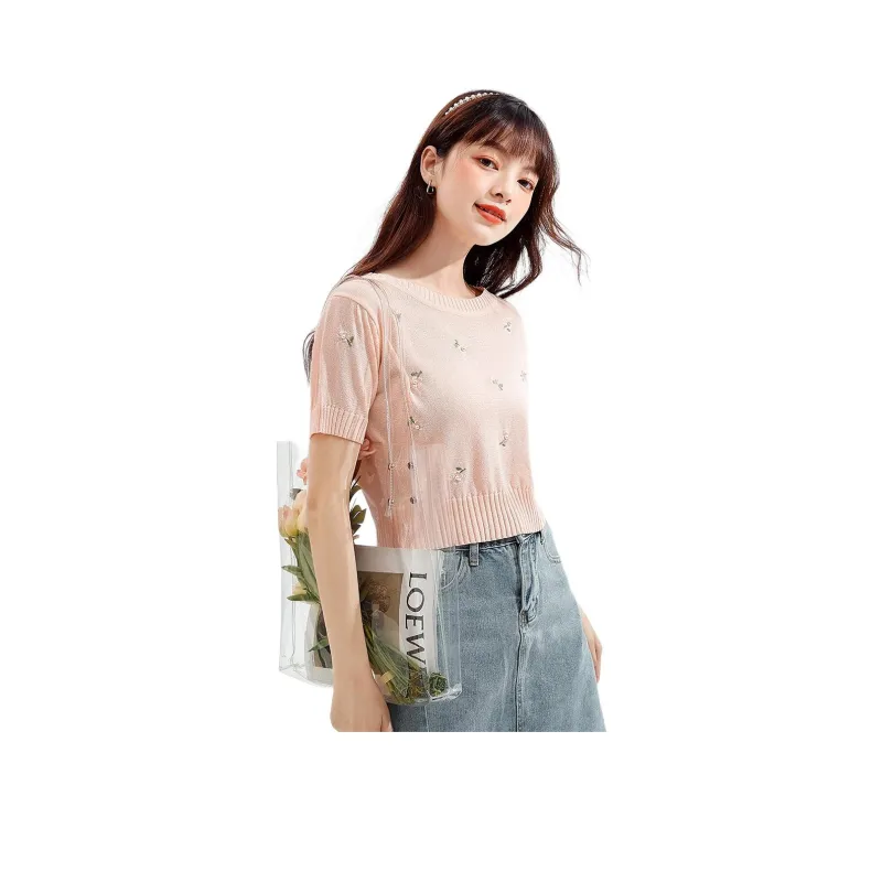 FAWENXIANGZI Knitwear Women's Pink-1
