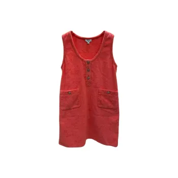 CHANEL 20M Beach Collection Sleeveless Dress Women's Orange Red