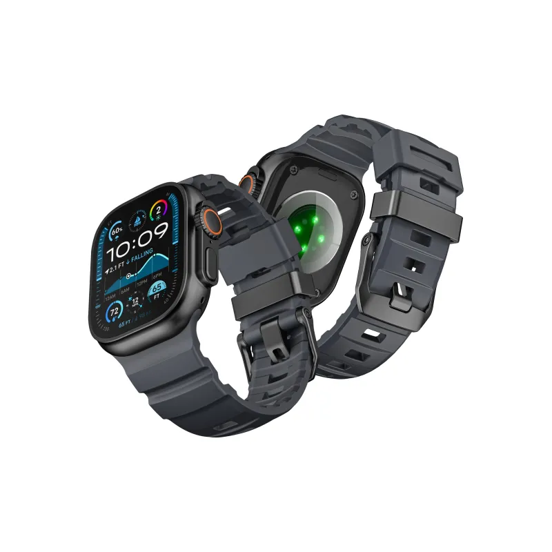 KVZUVUU Apple Compatibility Watch Band Rubber Material-4