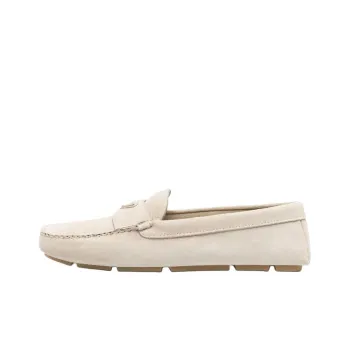 PRADA Triangle Casual Shoes Men's Ivory White