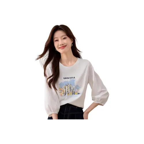 Flowers In Water Regular T Shirt Women's