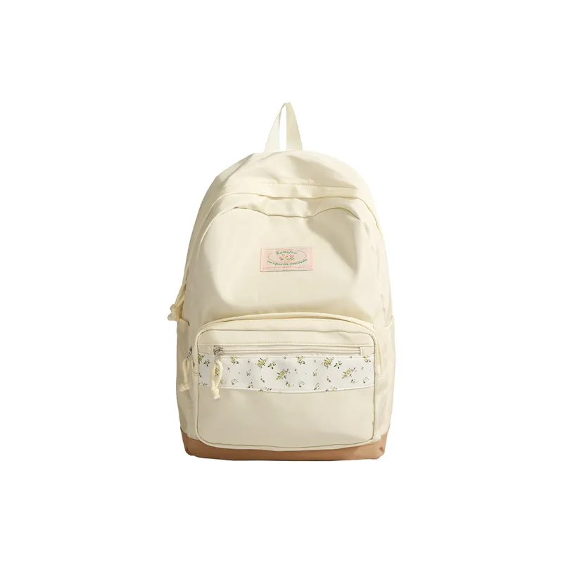 Yalu Nylon Backpack Regular Unisex Ivory-0