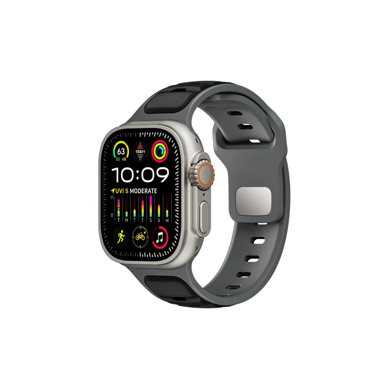 KVZUVUU Apple Compatibility Watch Band Silicone Material-4