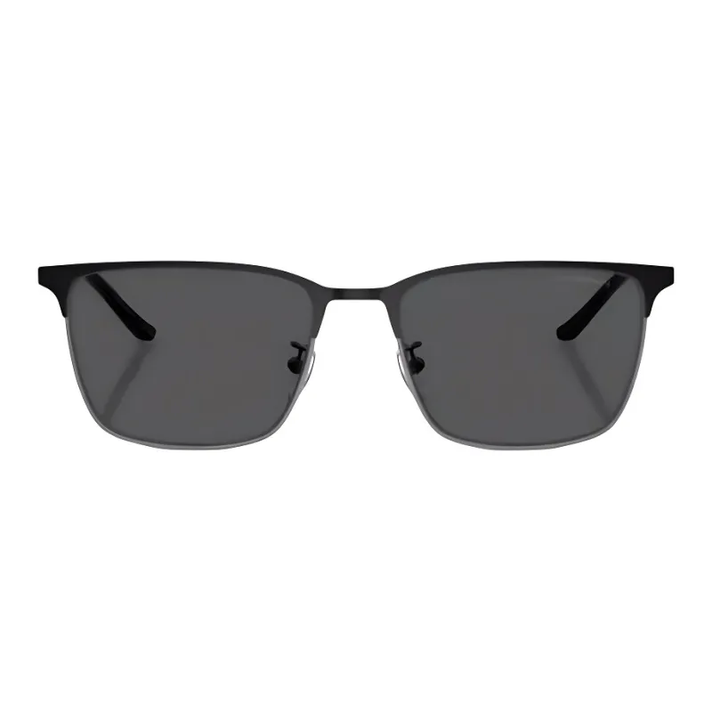 EMPORIO ARMANI Men's Asian Fit Rectangular Sunglasses-1