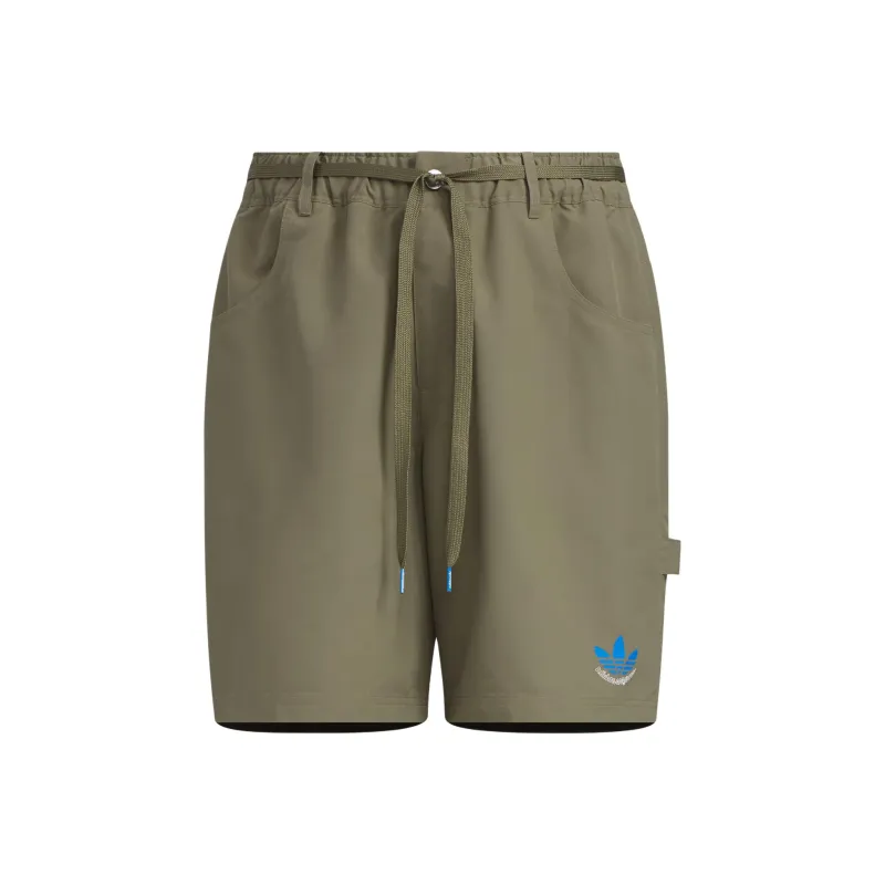 Adidas Originals CITY SKATE Sports Shorts Men's Strata Olive Green-0
