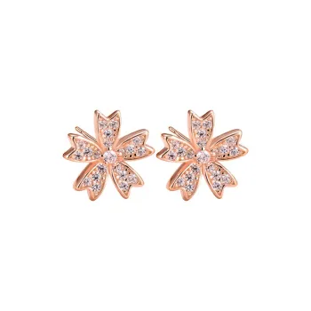 Regalrose 925 Sterling Silver Stud Earrings Women's Rose Gold