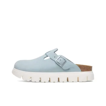 Birkenstock Boston Abrasion Resistant Closed Toe Slippers Women's Light Blue Narrow
