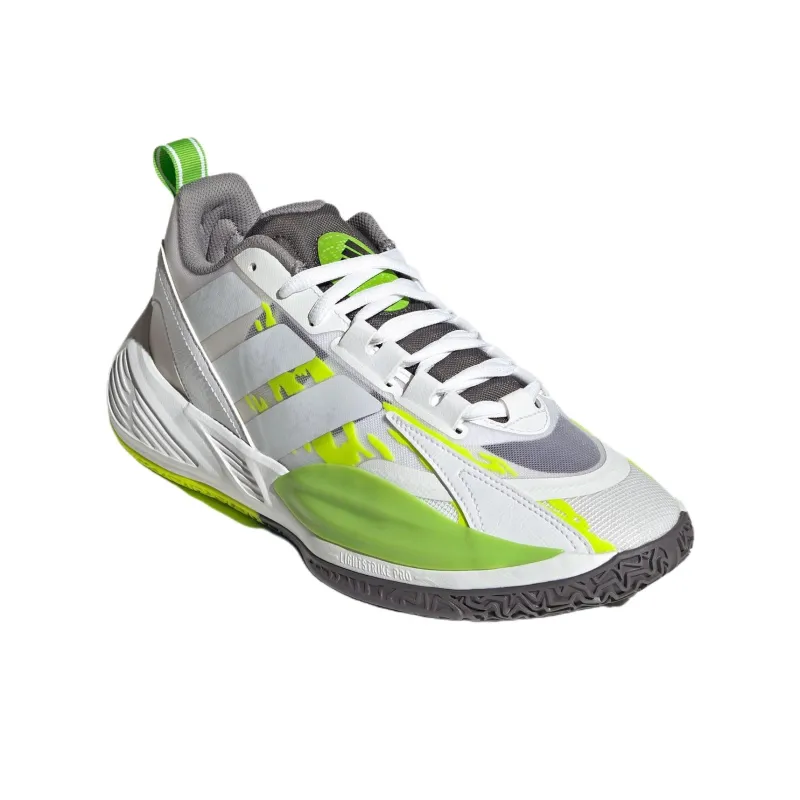 Adidas XENOBURST Anti Slip Wear Resistant Low Top Basketball Shoes Men's White Green-2