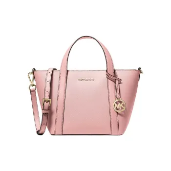 MICHAEL KORS Pratt Coated Canvas Tote Bag, Shopping Bag, Shoulder Bag, Crossbody Bag, Handbag Small Size Women's Pink