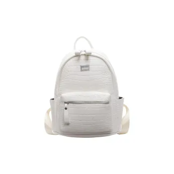 Yalu PU Backpack Small Size Women's Ecru/Silver/Gray/Black/Khaki/Brown/Coffee