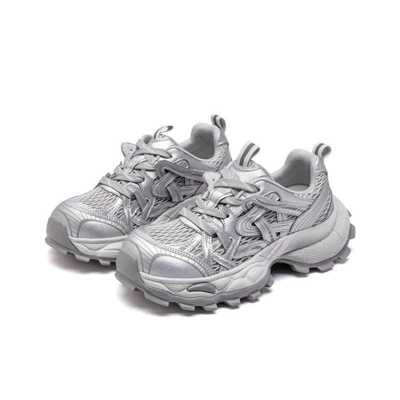 JEANSWEST Cushioning Height Increasing Abrasion Resistant Lightweight Mat Low Top Chunky Sneakers Women's-6