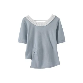 AHDO T Shirts Women's Blue