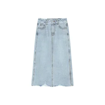 JESSYLINE Denim Long Skirt Women's