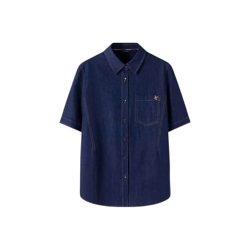 NAVIGARE Shirts Women's 0666 Marine Blue-0